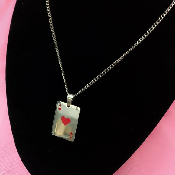 Mens Ace of Hearts - Picture 1 of 1